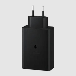 SAMSUNG 65W/3A 3-Port Wall Charging Adapter (Robust Noise Immunity, EP-T6530NBNGIN, Black)